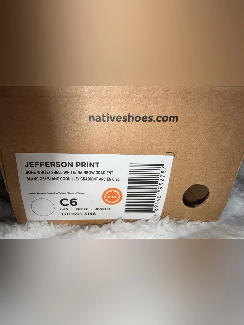 Native Shoes Jefferson Rainbow Ombre Slip-On Clogs Kids Size Toddler C6, NIB